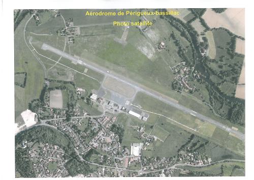 Photo-satellite aérodrome Périgueux