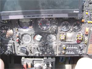 stand-de l'armée de l'air - le tableau de bord du jaguar