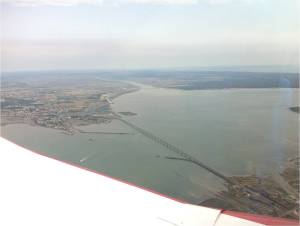 Le pont et l'embouchure de la Seudre