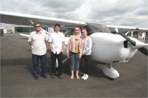 Toujours par groupe de 3 devant le cessna 172