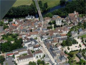 Vue aérienne de la Roche Pozay