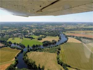 la confluence entre la Creuse et la Gartempe a la Roche Pozay