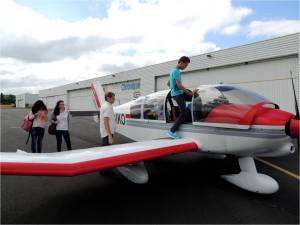 Embarquement à bord du DR400