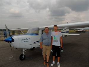 Quentin avec Henri son instructeur 