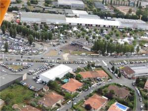 la-vue-aérienne-de-la foire-expo