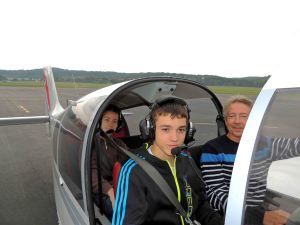 Le départ pour un vol à bord du DR400