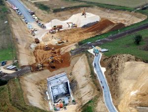 Coupure de la voie ferree