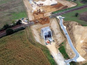 Coupure de la voie ferree