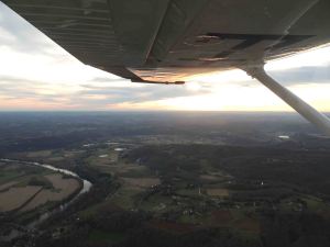 A l'approche du coucher du soleil