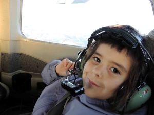 Heureuse notre passagère