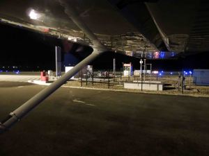 Le roulage vers le point d'arrêt bravo