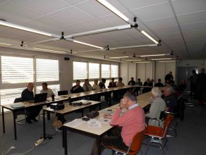 L'arrivée des pilotes en ordre dispersé