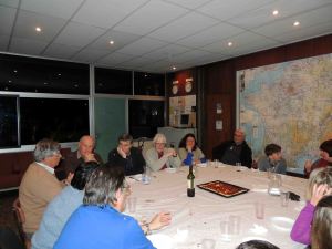 Le repas au club house