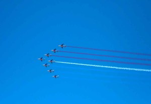 La patrouille de France de passage à Saint-Junien