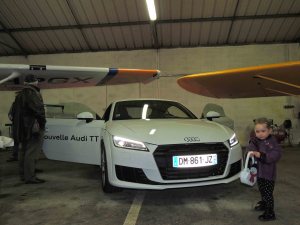 La nouvelle Audi TT sous l'aile du Cessna 172