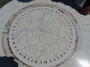 Table d'orientation au sommet de la tour des fiefs