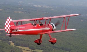 Un vol du Boeing Stearman à l’occasion des journées "Portes Ouvertes"