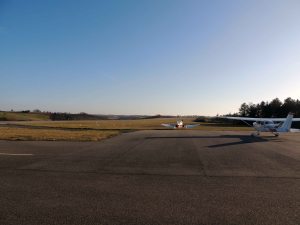 L'aérodrome de Fumel en ce mois de décembre