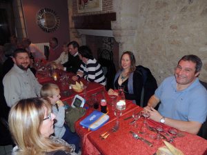 Le repas de Noel à la palombière