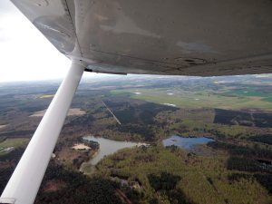 Décollage d'Angers pour le vol retour