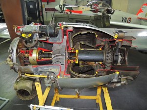 Mécanique Turbo réacteur de 1953