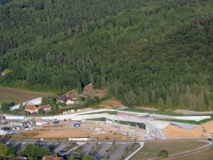Le Bâtiment de Lascaux 4 en cours d'achèvement